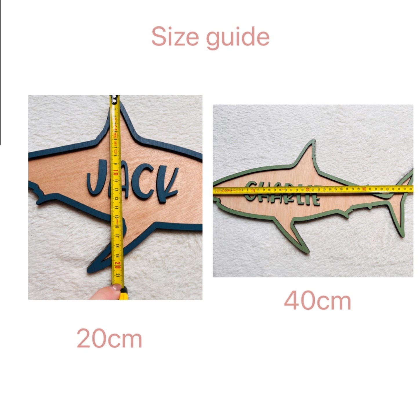 Shark Name Sign: Wooden Ocean Nursery Decor, Personalized Girl's Gift