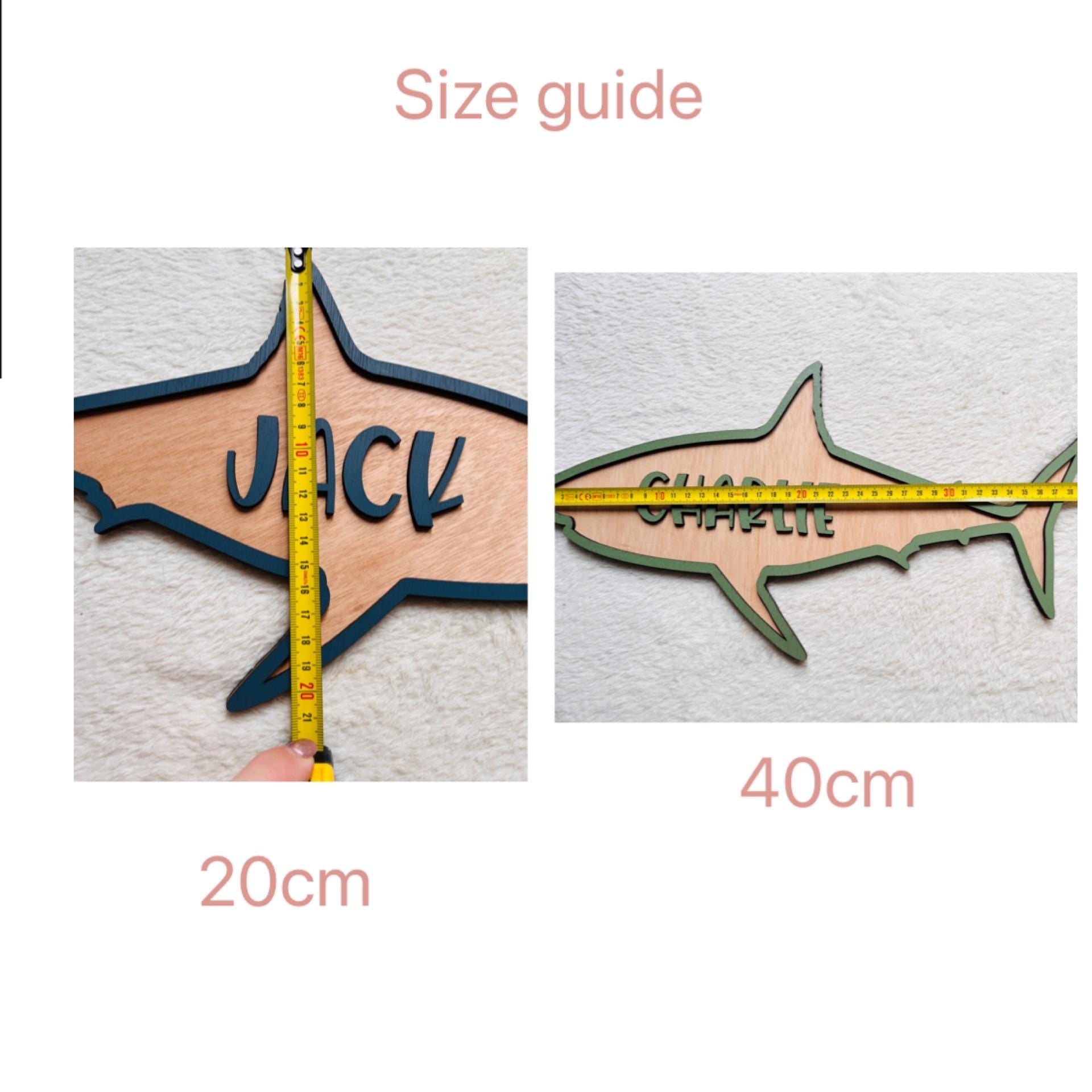 Shark Name Sign: Wooden Ocean Nursery Decor, Personalized Girl's Gift