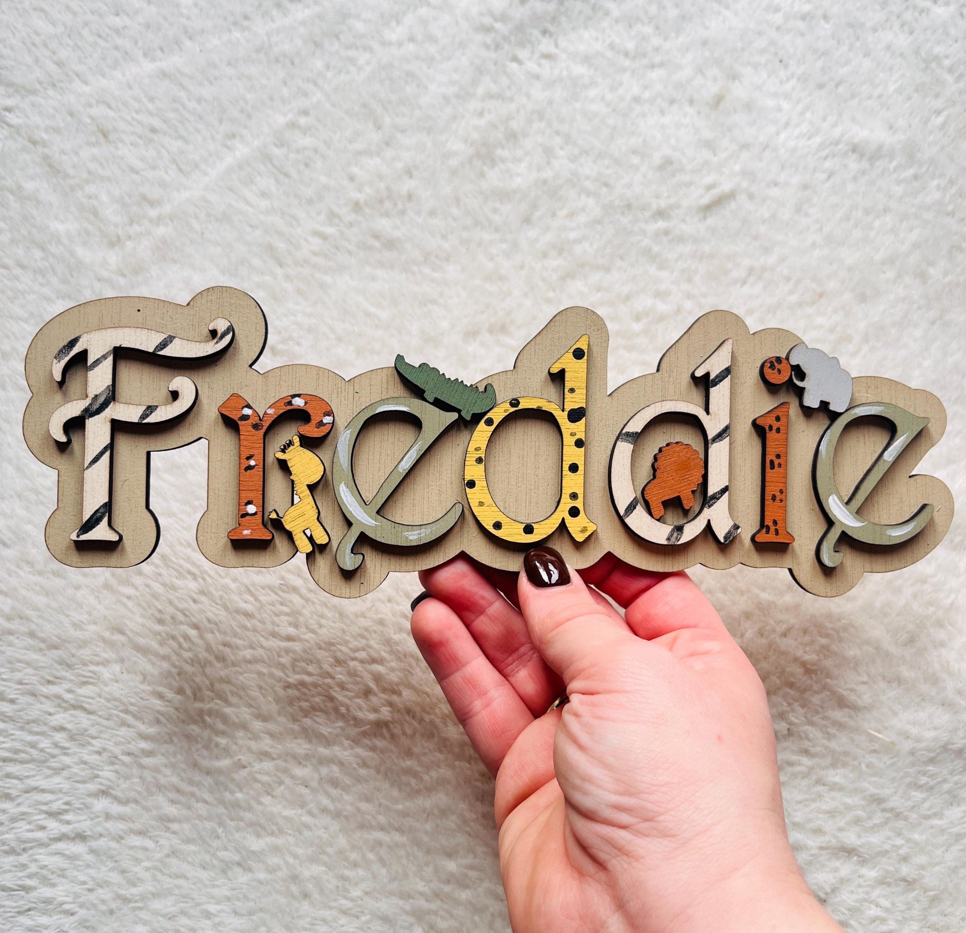 Wooden Children Toy Box Sign Safari Nurser Decor boys plaque for box Safari animal name sign kid bedroom decor custom door sign gift for son
