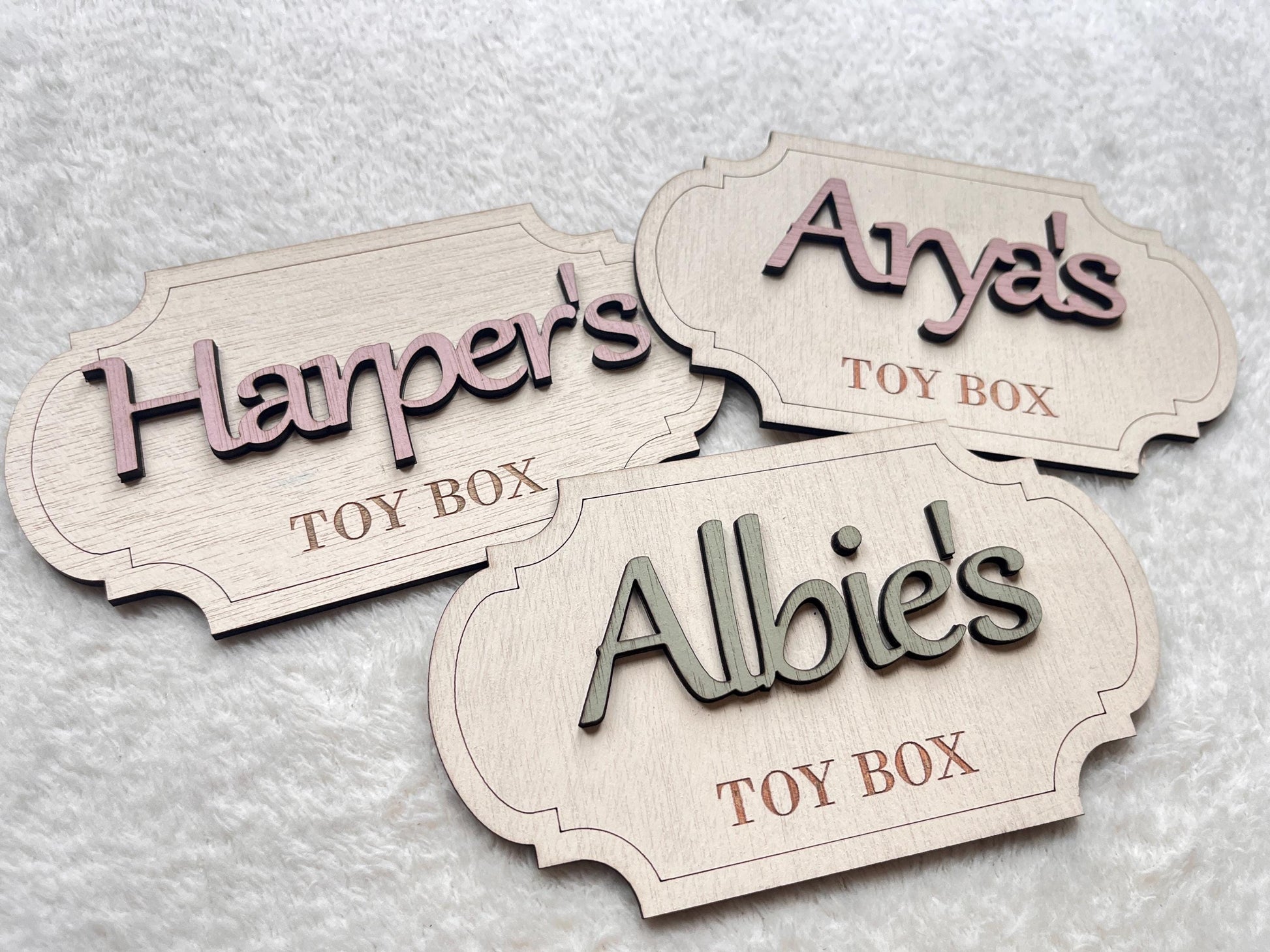 Personalised Toy Box Sign Girl Nursery Name Plaque wooden letters for toy box baby name sign nursery decor kids room sign toy box decoration