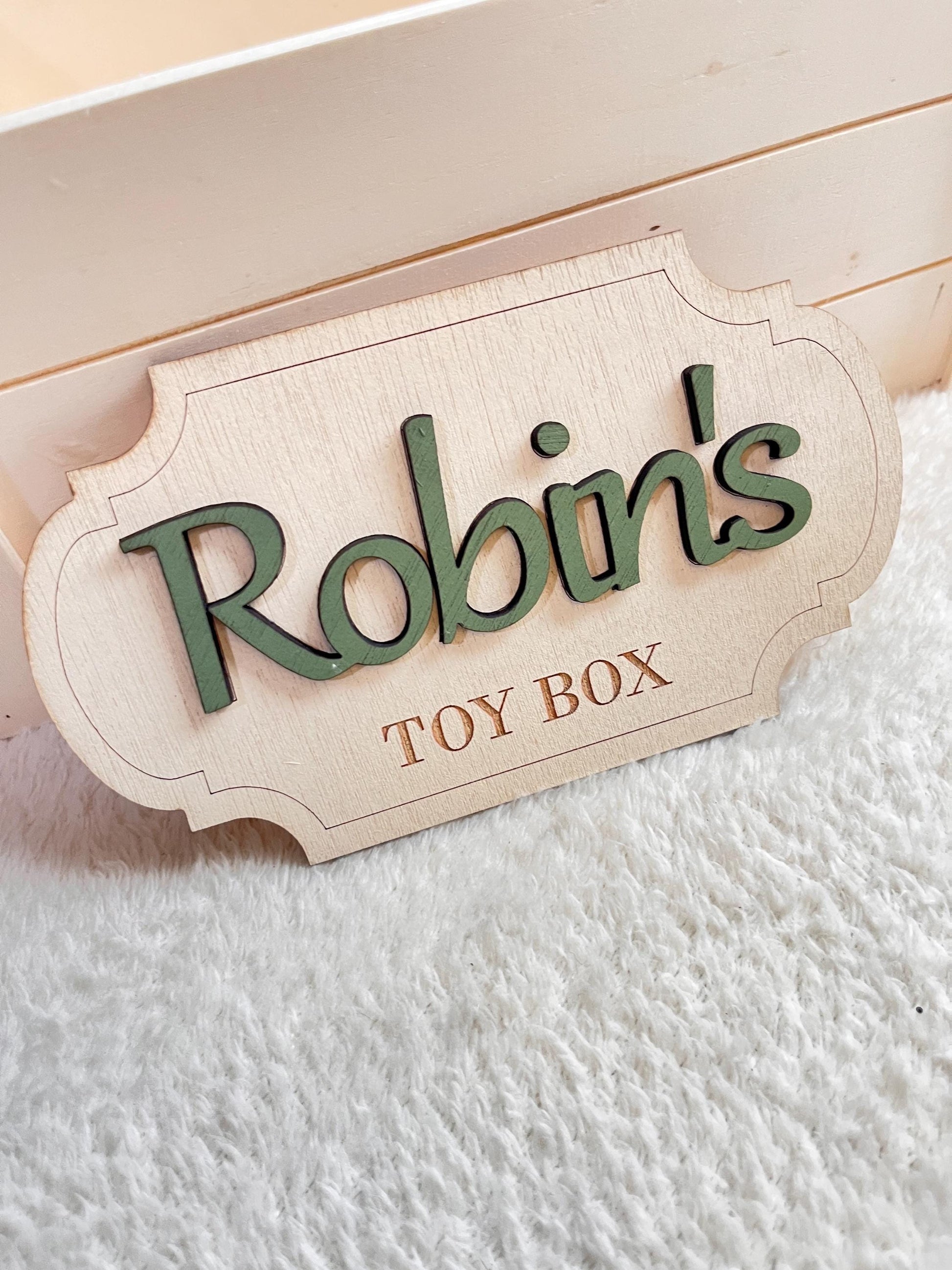Personalised Toy Box Sign Girl Nursery Name Plaque wooden letters for toy box baby name sign nursery decor kids room sign toy box decoration