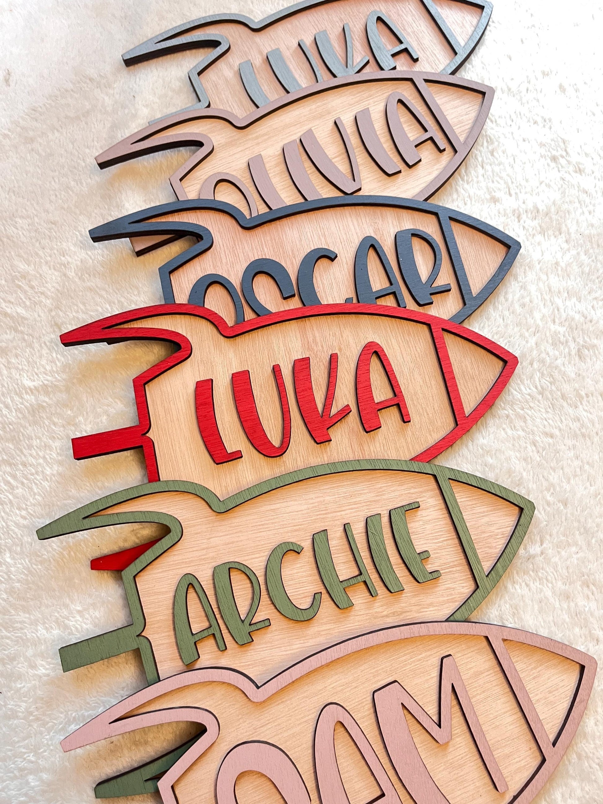 Rocket Door Sign Personalised Space Nursery Decor Custom Name Plaque wooden Rocket name sign gift for baby boy space bedroom decoration