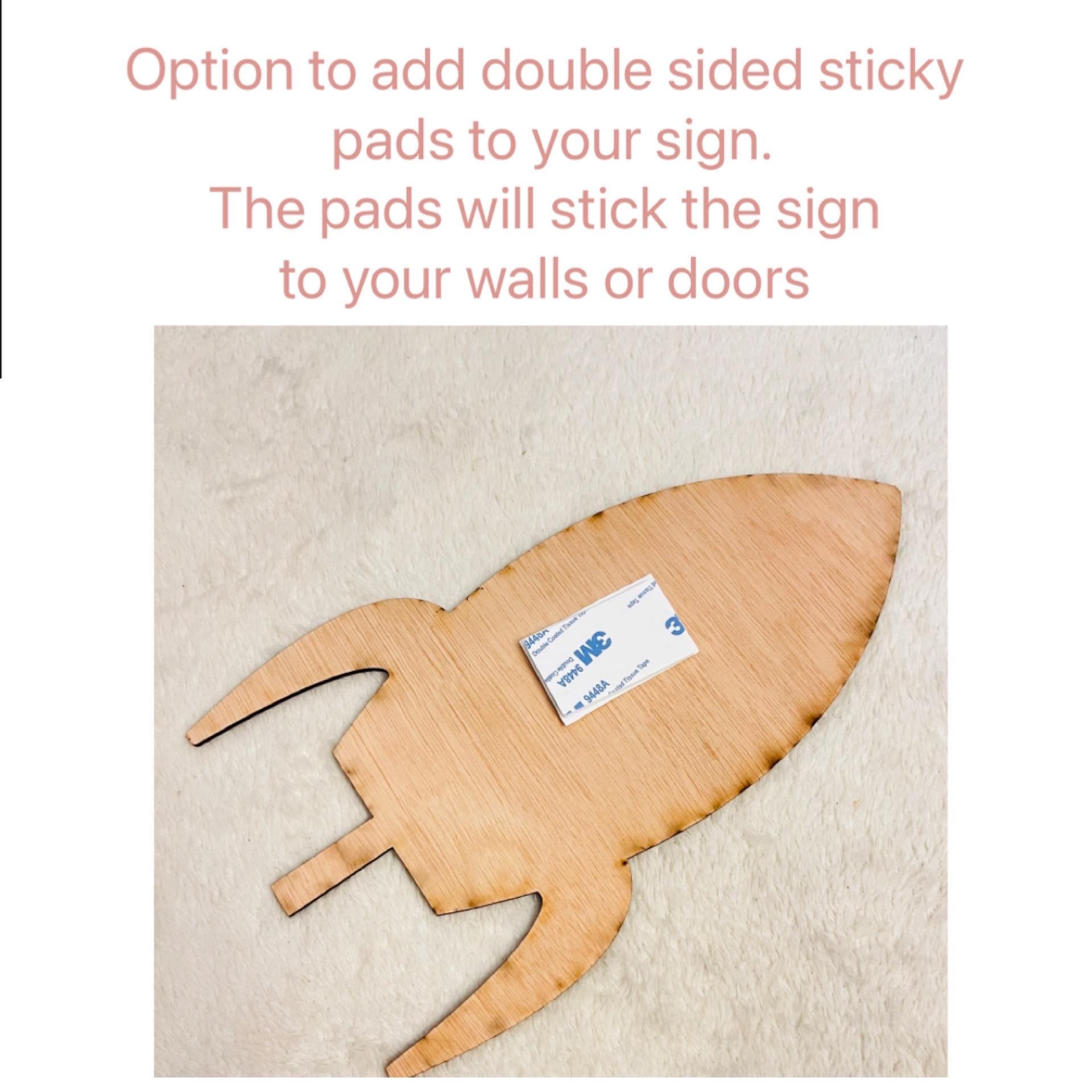 Rocket Door Sign Personalised Space Nursery Decor Custom Name Plaque wooden Rocket name sign gift for baby boy space bedroom decoration