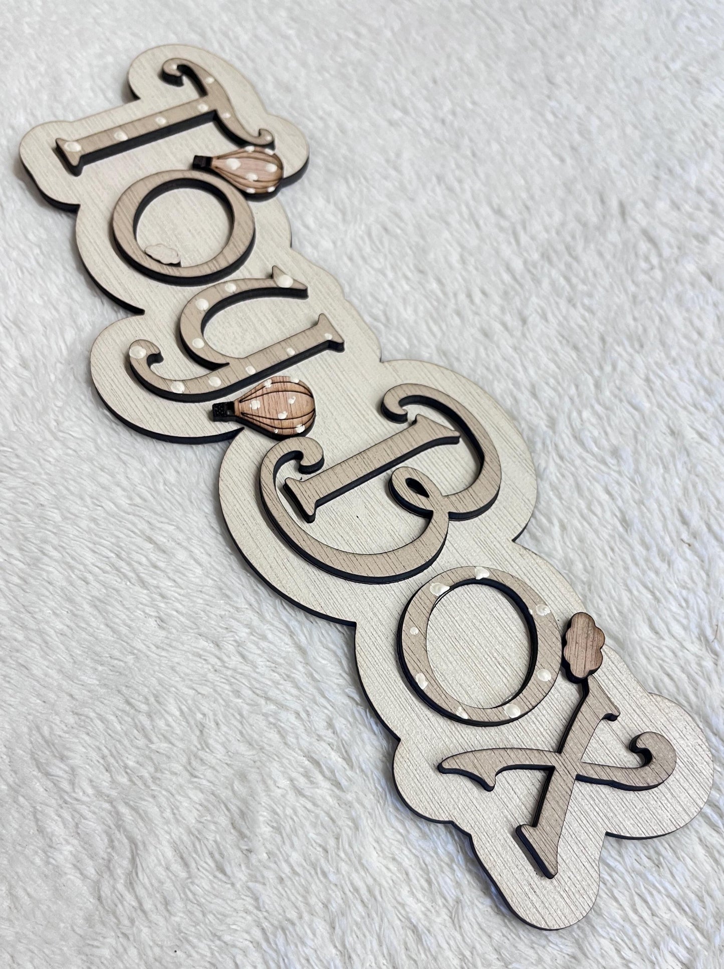 Personalized Wooden Toy Box Name Sign: Nursery Decor