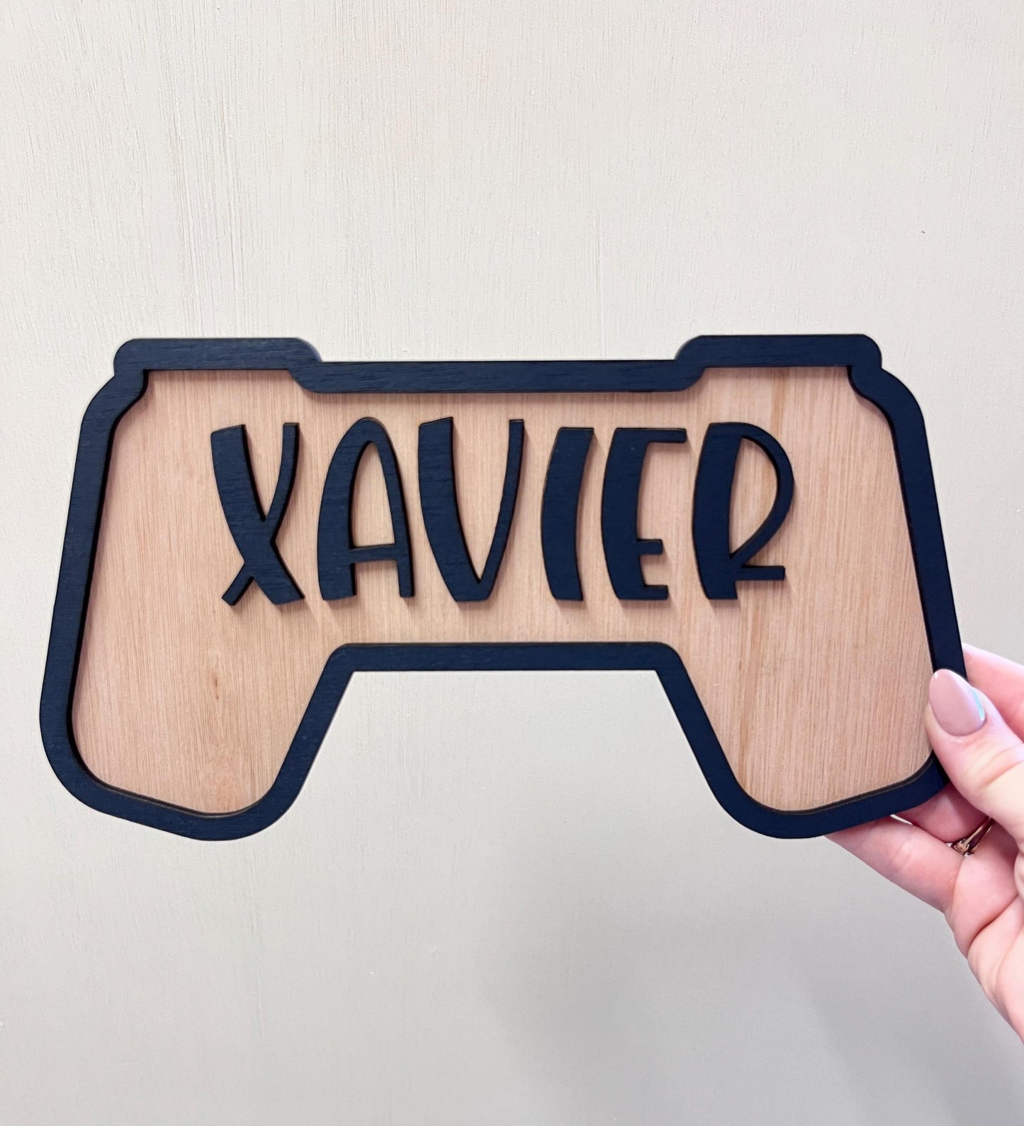 Gaming Controller Door Sign Gamer Room Decor personalised boys name sign for bedroom gift for son man cave door plaque playroom decoration