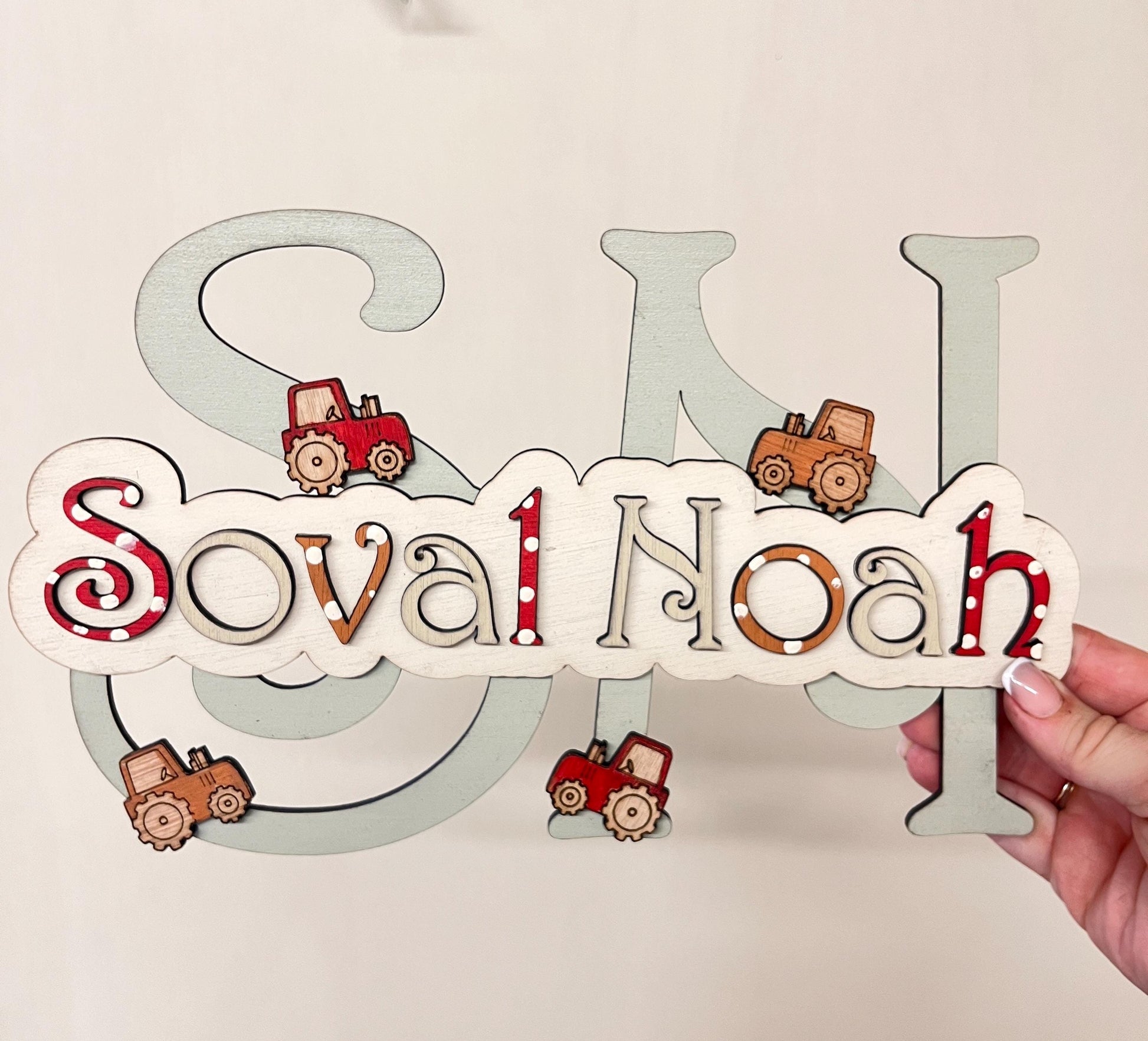 Kids Name Sign double barrelled name Wooden letter nursery door sign decor Wall Letter Safari nursery decor baby bedroom custom kids nursery