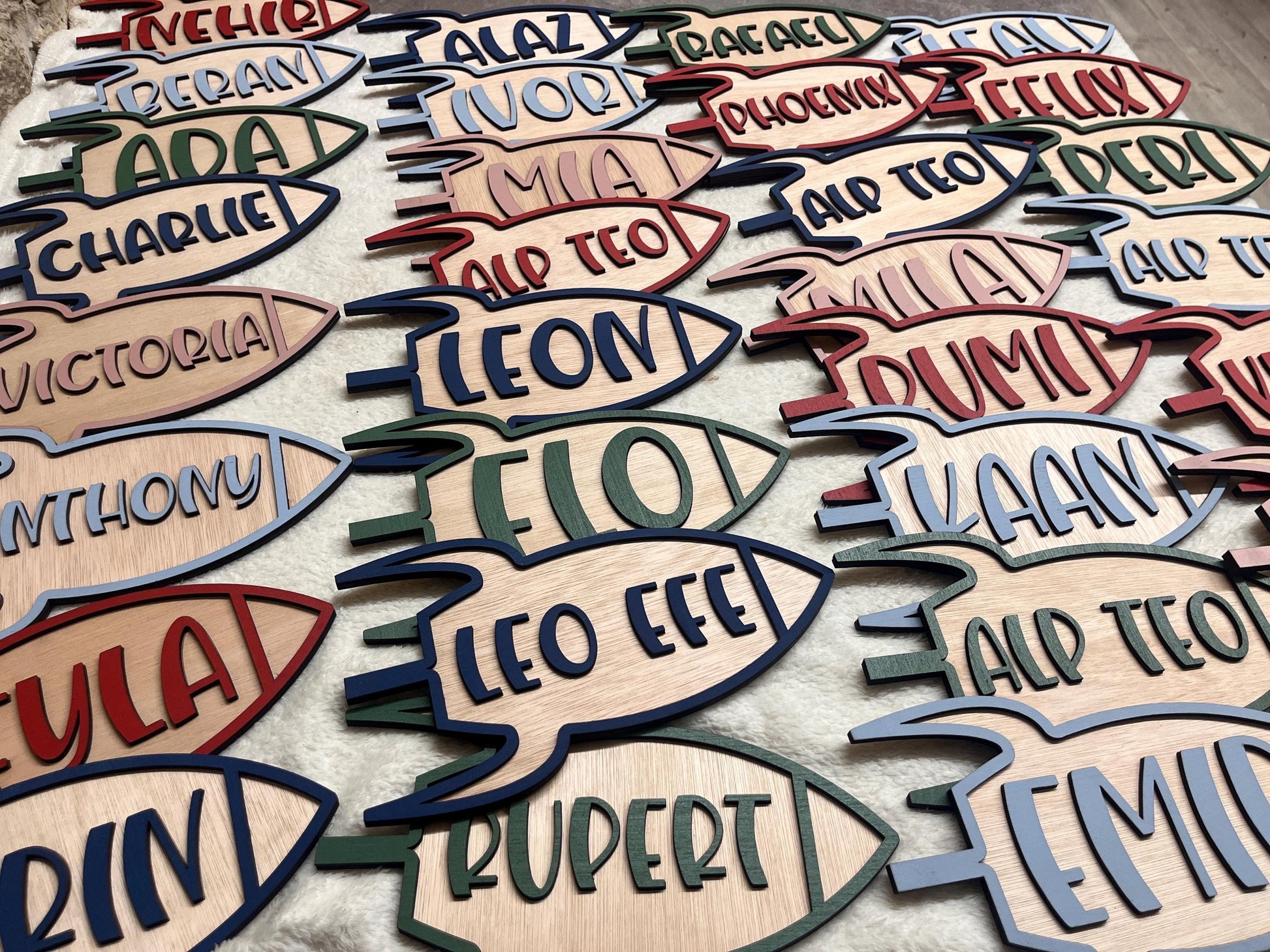 Rocket Door Sign Personalised Space Nursery Decor Custom Name Plaque wooden Rocket name sign gift for baby boy space bedroom decoration