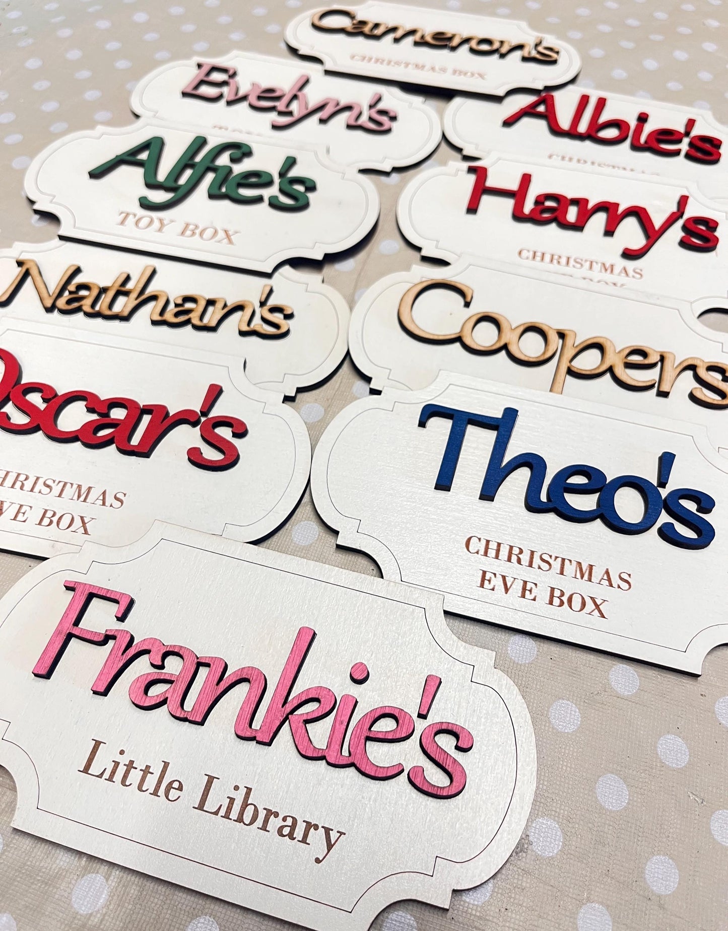 Girls dress up name plaque for Personalised Wooden Toy Box Name Sign Nursery Decor for dressing up box storage box labels for kids playroom
