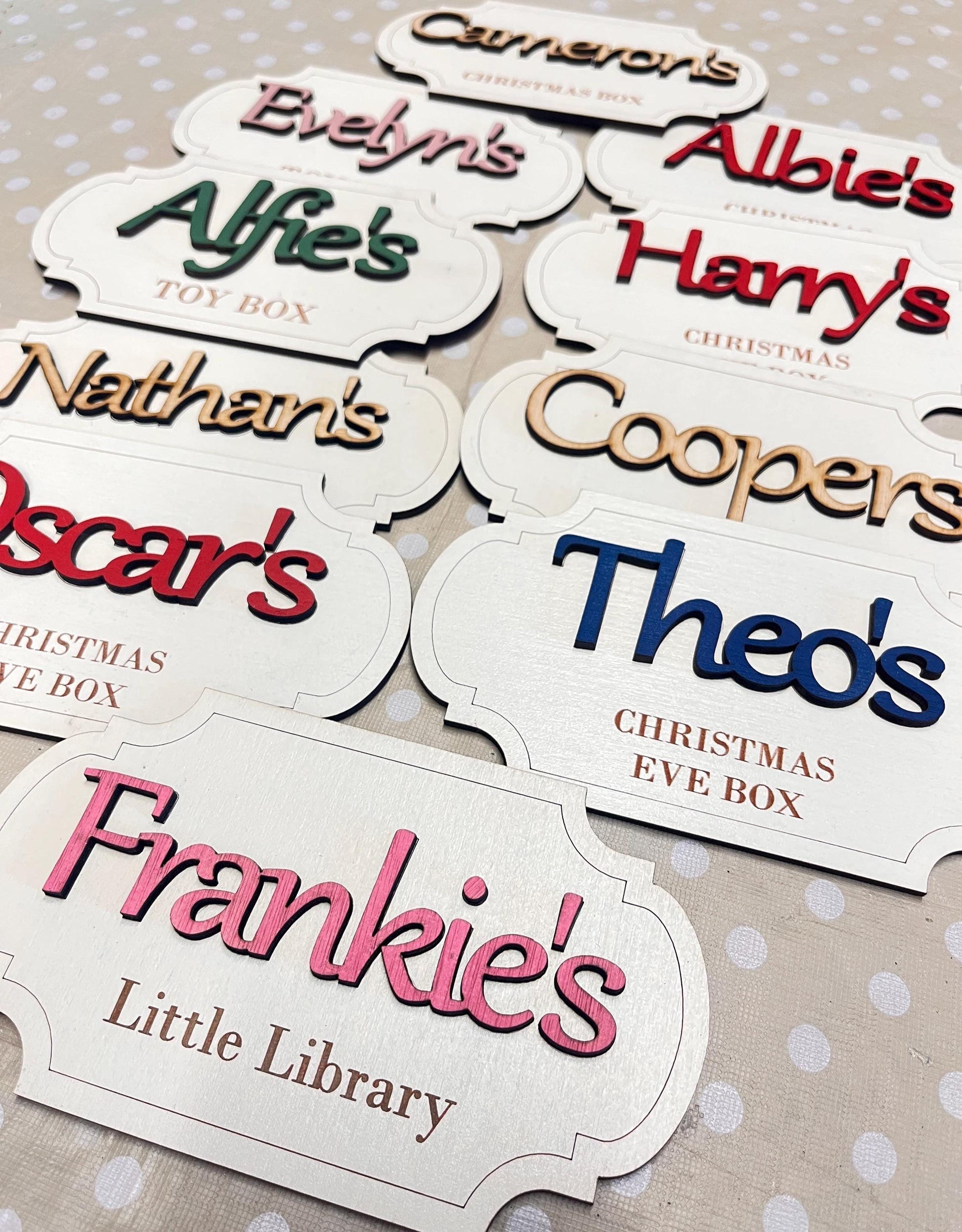 Girls dress up name plaque for Personalised Wooden Toy Box Name Sign Nursery Decor for dressing up box storage box labels for kids playroom