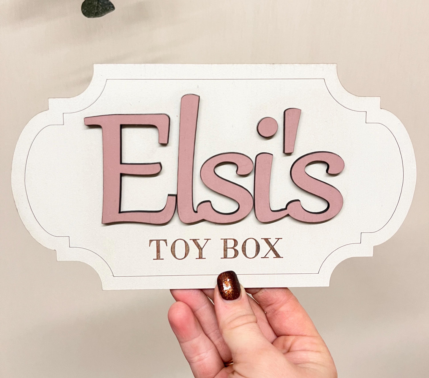 Personalised Toy Box Sign Girl Nursery Name Plaque wooden letters for toy box baby name sign nursery decor kids room sign toy box decoration