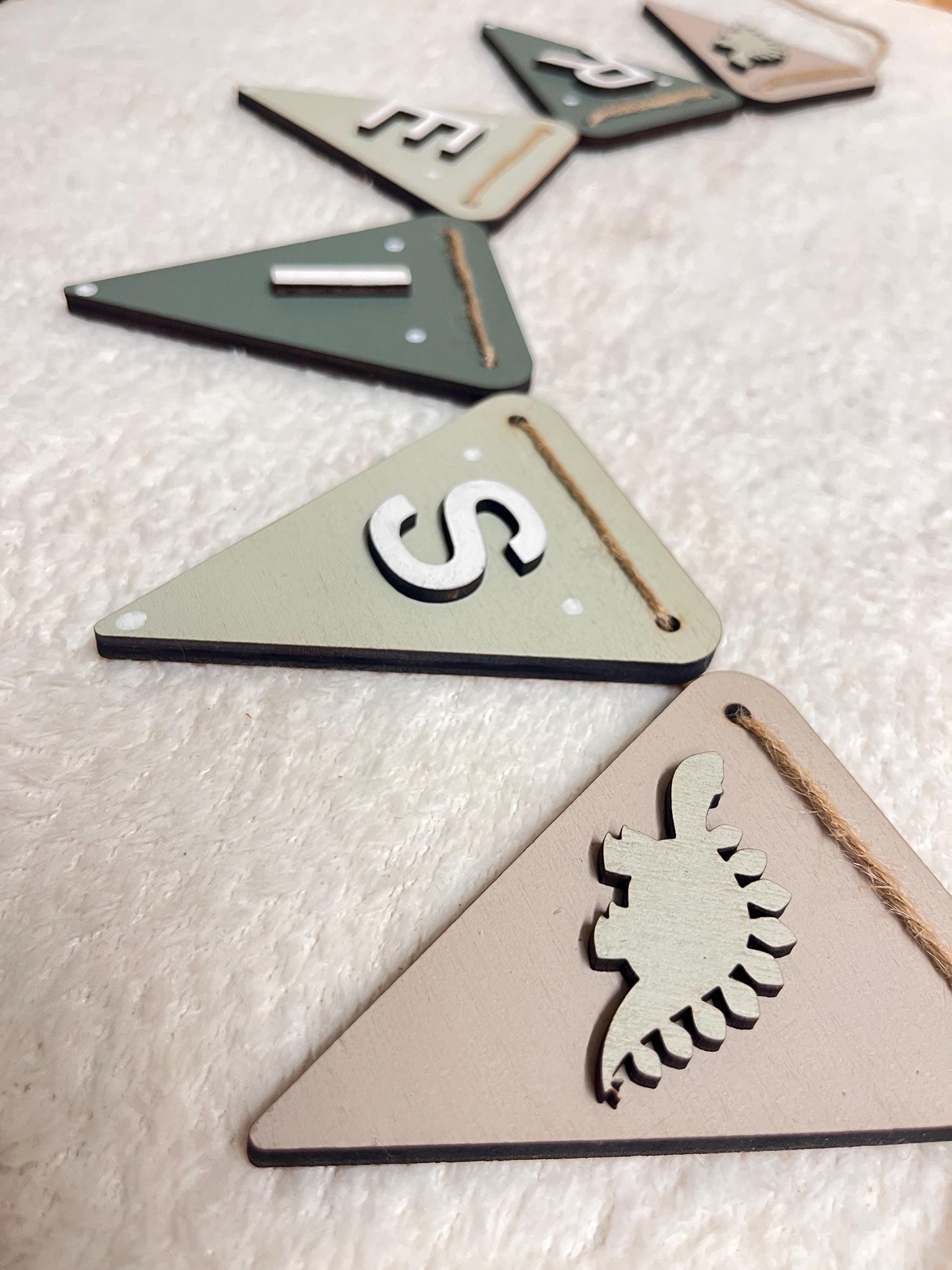 Dinosaur Garland Personalised boy Nursery Decor Dino Name Bunting kids dinosaur bedroom decor custom toddler name sign gift for grandson