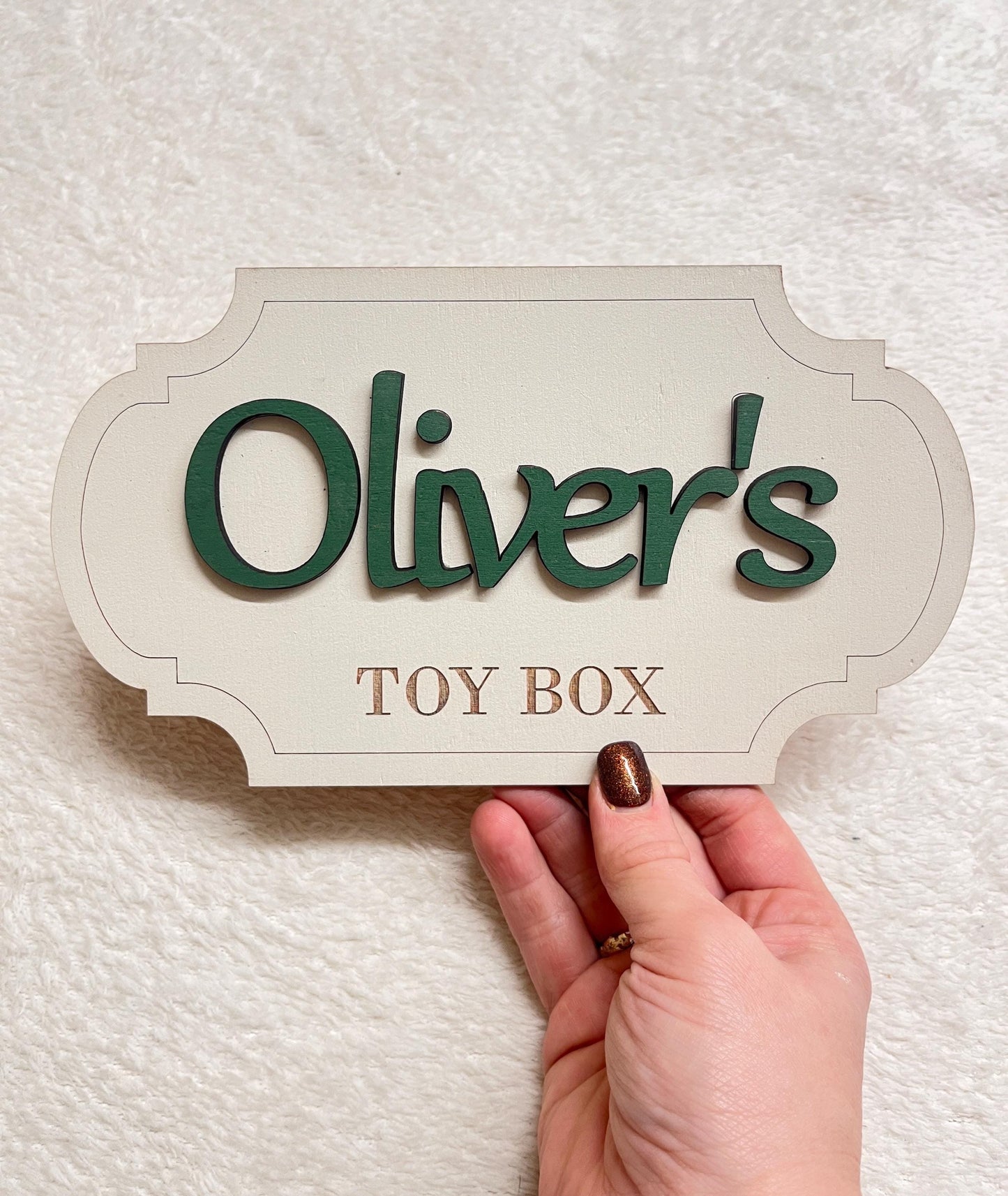 Girls dress up name plaque for Personalised Wooden Toy Box Name Sign Nursery Decor for dressing up box storage box labels for kids playroom