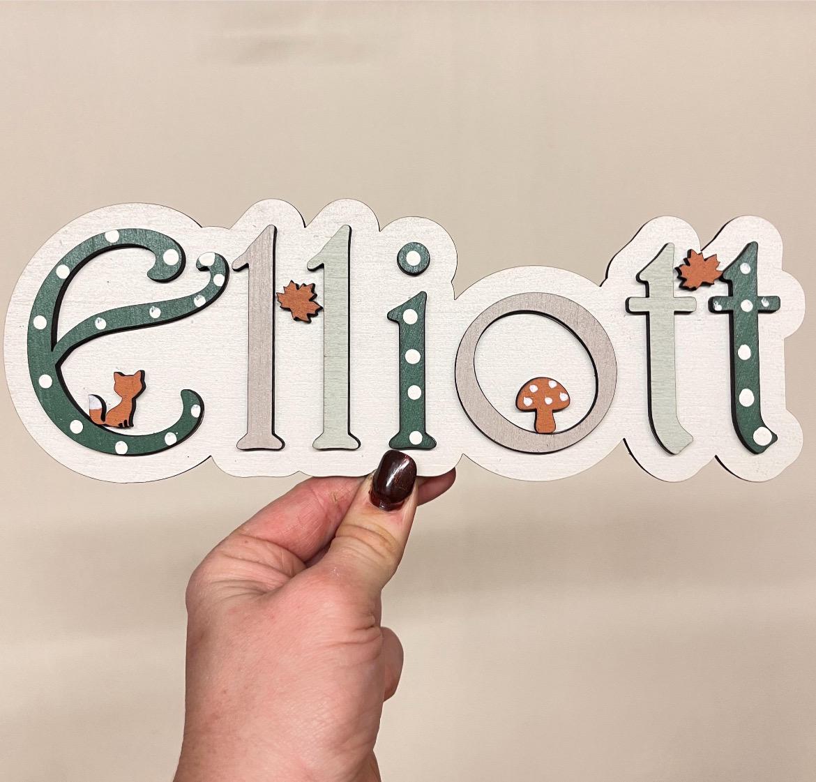 Hot Air Balloon toy box sign kids nursery room decorations custom playroom door sign wooden name plaque with clouds custom wall plaque blue