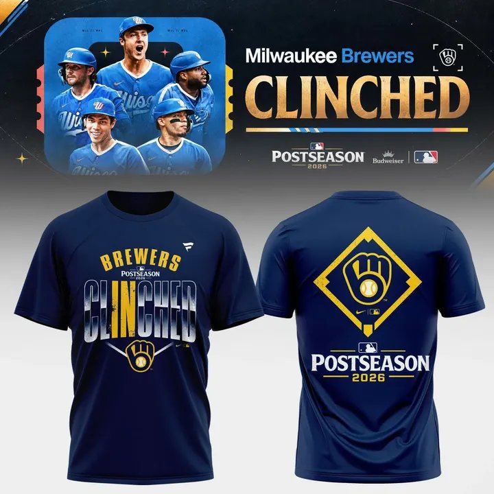.M.Brewers 2026 Postseason Clinched Limited T-Shirt v5