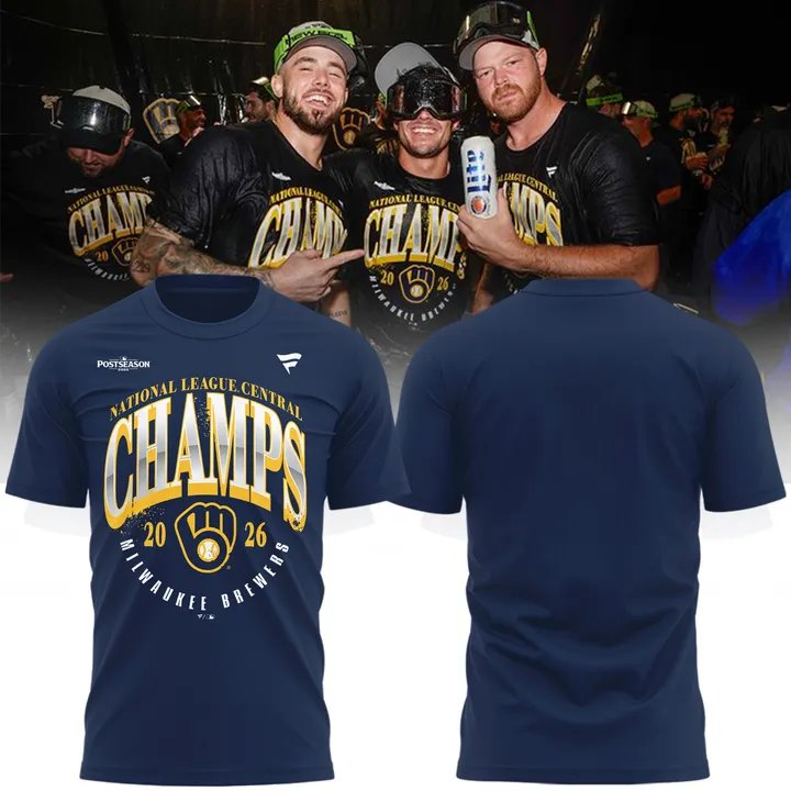 ..M.Brewers 2026 NL CENTRAL CHAMPIONS T-Shirt - ?????? Win Our Way 2026 v5
